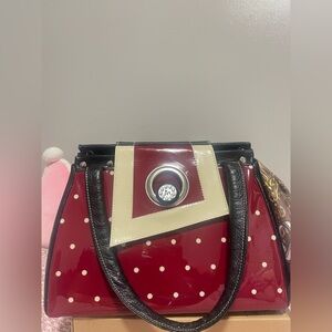 Beautiful Red n white Michique Handbag